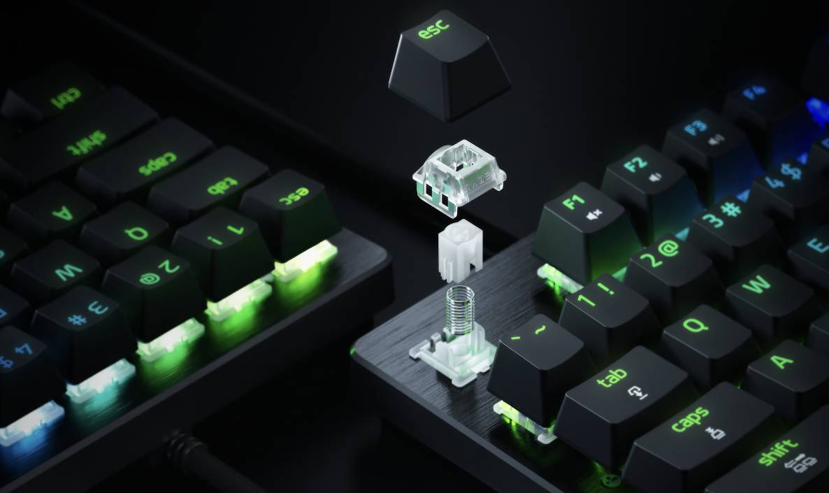 Razer Huntsman V3 HE Magnetic 8KHz 系列磁軸電競鍵盤，8000Hz 輪詢率、0.1mm 觸發全面升級