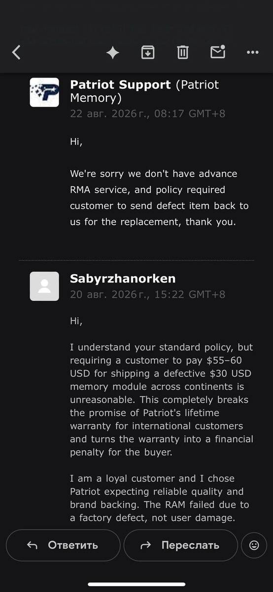 終身免費保固的記憶體故障,維修運費竟比買新品貴2倍?國外網友怒批:不如直接買新的