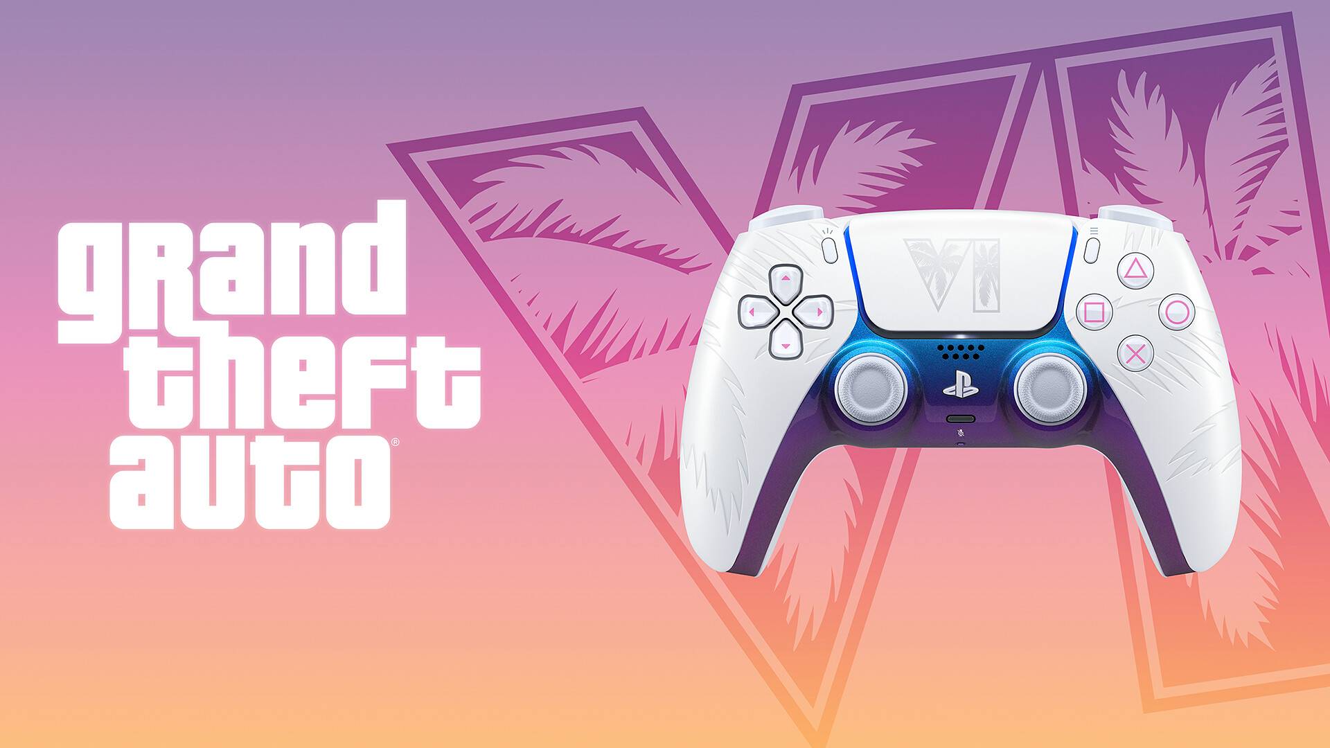 《GTA 6》限定版 DualSense 控制器亮相!黑白雙色融入罪惡城霓虹與棕櫚樹,11 月隨遊戲登場
