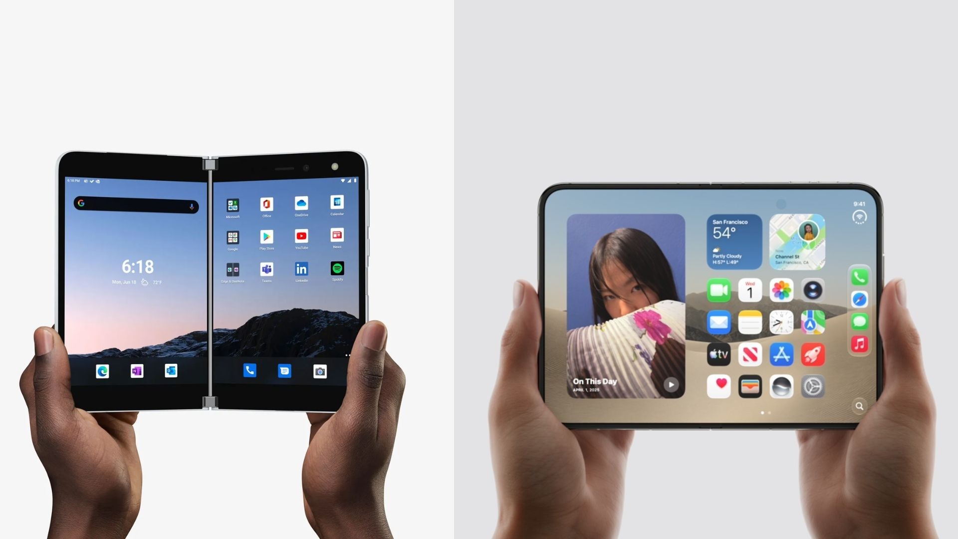 蘋果 iPhone Duo 根本 Surface Duo 轉生?微軟做不起來的雙螢幕夢,為何蘋果一出手就改寫市場規則